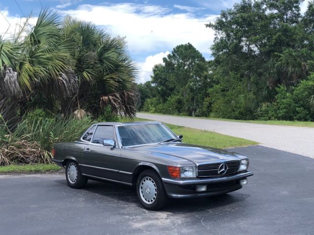 1986 Gray Mercedes-Benz SL-Class Convertible