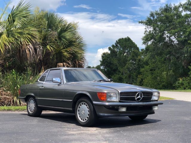 1986 Gray Mercedes-Benz SL-Class Convertible