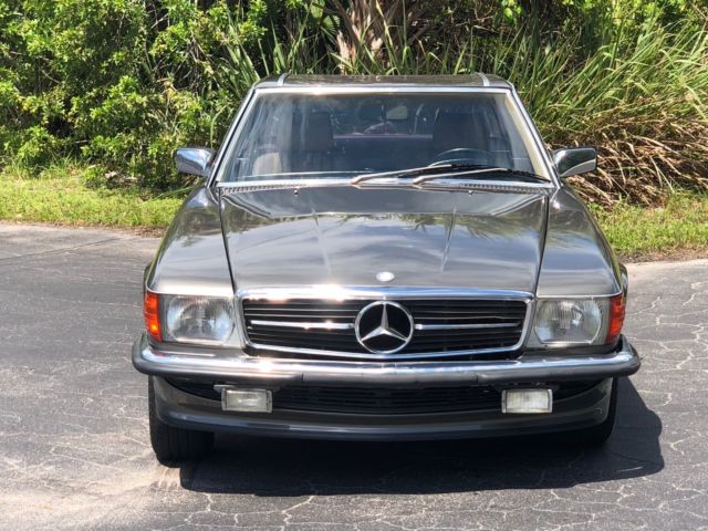 1986 Gray Mercedes-Benz SL-Class Convertible