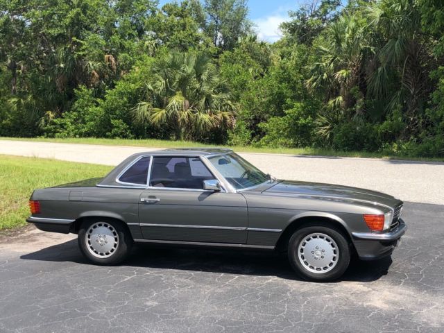 1986 Gray Mercedes-Benz SL-Class Convertible