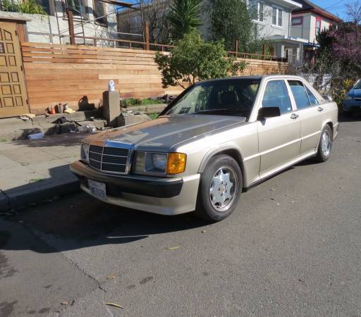 1986 Silver Mercedes-Benz 190-Series Sedan