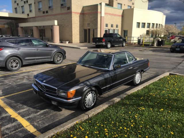 1980 Black Mercedes-Benz SL-Class Convertible
