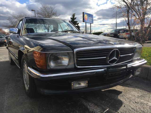 1980 Black Mercedes-Benz SL-Class Convertible