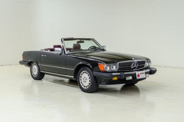 1986 Black Mercedes-Benz SL-Class Convertible