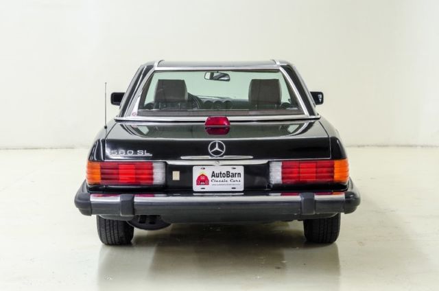 1986 Black Mercedes-Benz SL-Class Convertible