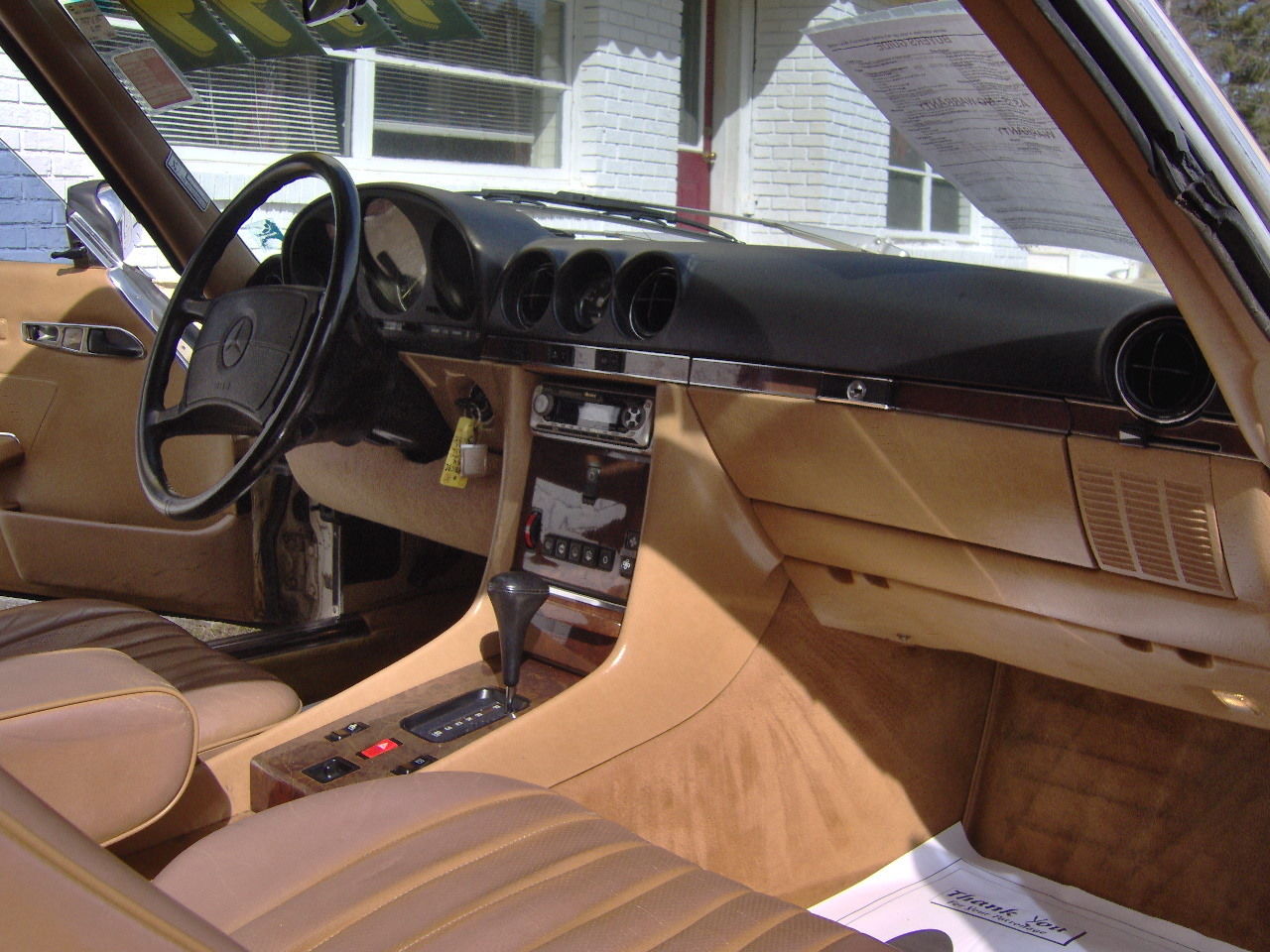 1986 Light Tan Mercedes-Benz 500-Series Convertible