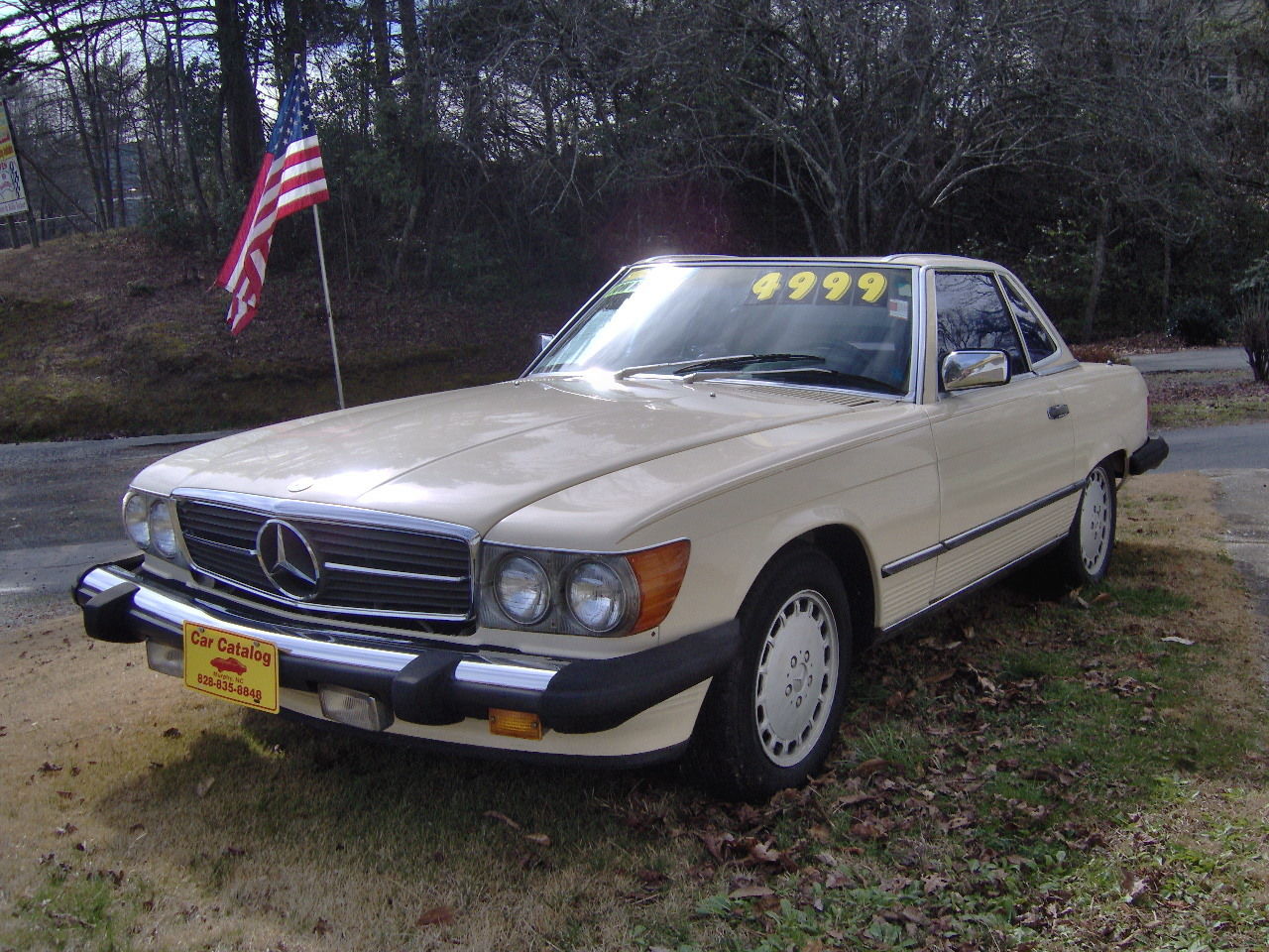 1986 Light Tan Mercedes-Benz 500-Series Convertible