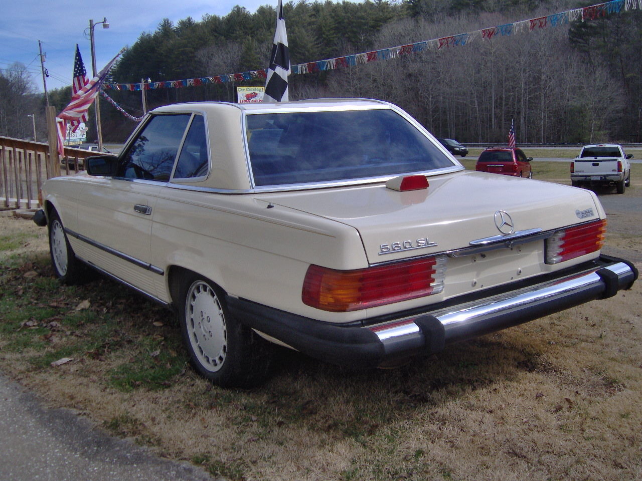 1986 Light Tan Mercedes-Benz 500-Series Convertible