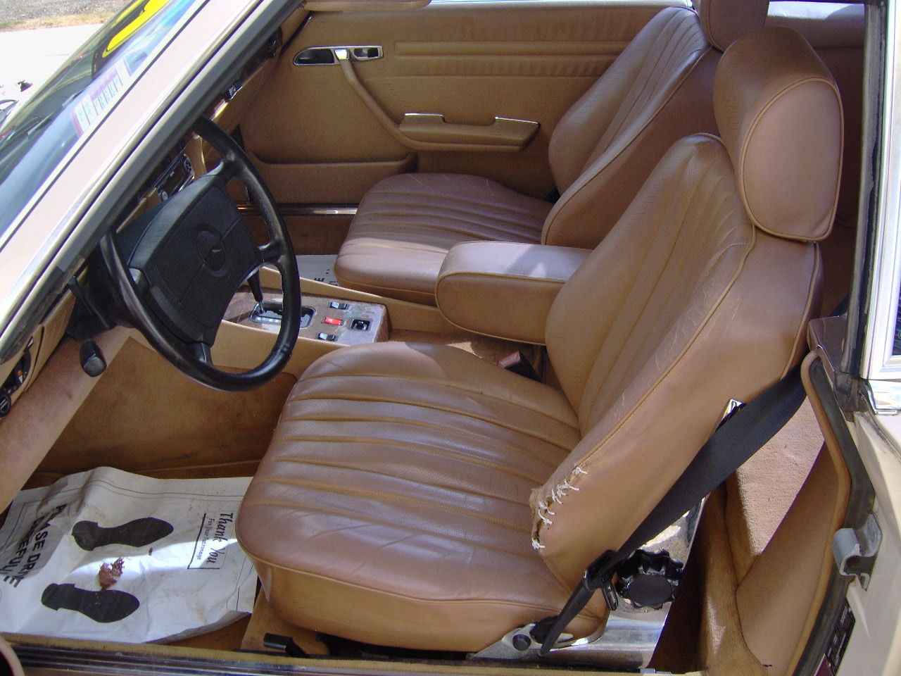 1986 Light Tan Mercedes-Benz 500-Series Convertible