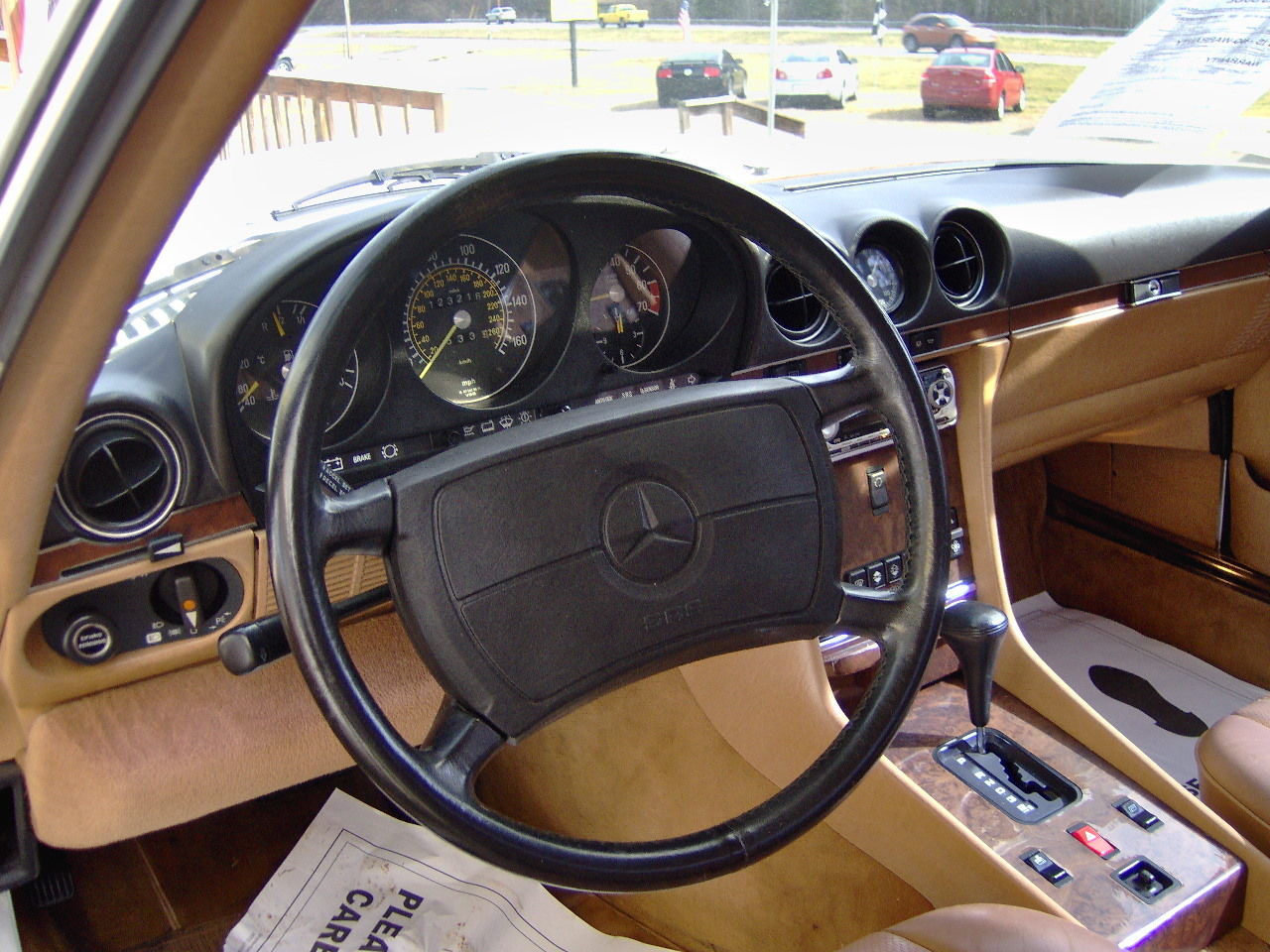 1986 Light Tan Mercedes-Benz 500-Series Convertible