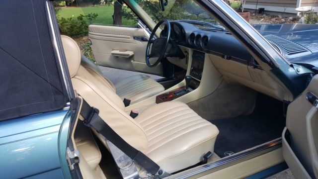 1986 Teal Green Mercedes-Benz SL-Class Convertible