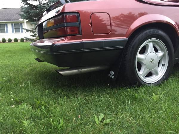 1986 White Ford Mustang Convertible
