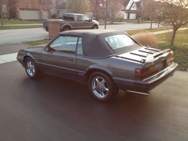 1986 Gray Ford Mustang Convertible
