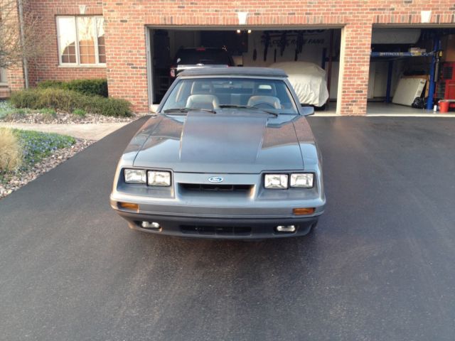 1986 Gray Ford Mustang Convertible