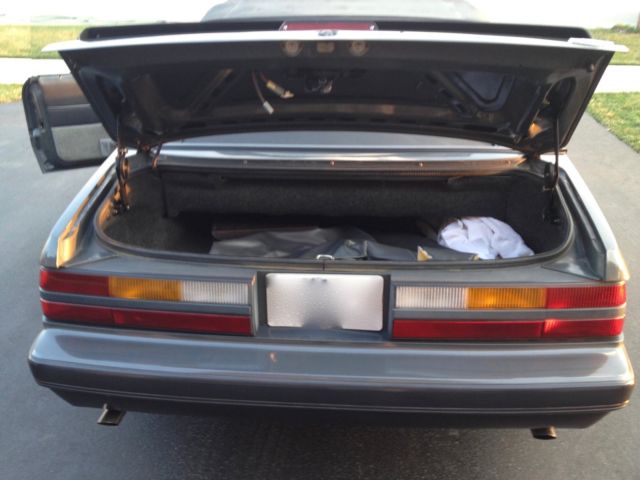 1986 Gray Ford Mustang Convertible