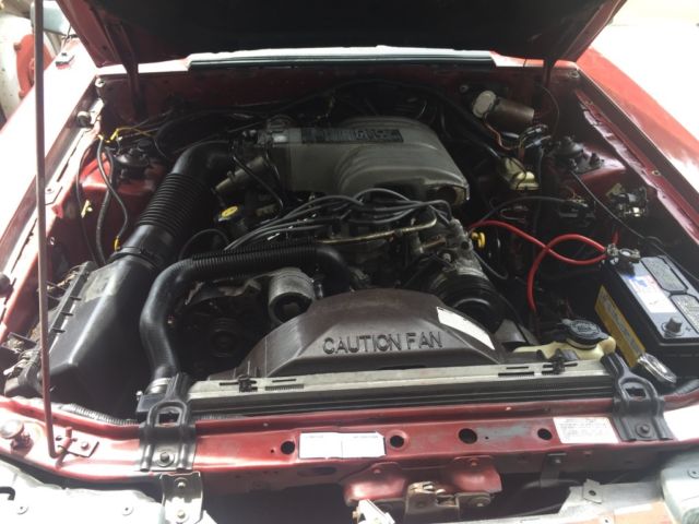1986 Canyon red Ford Mustang