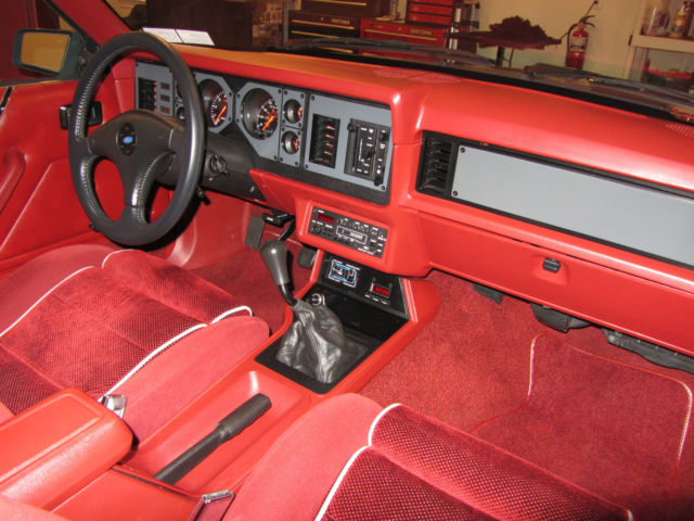 1986 Bright Red Ford Mustang Coupe