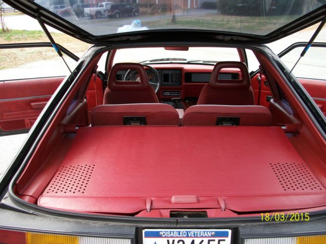 1986 Black Ford Mustang Hatchback