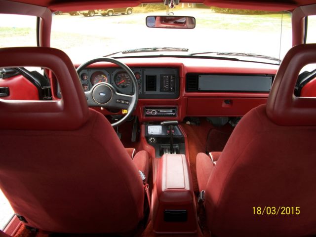 1986 Black Ford Mustang Hatchback