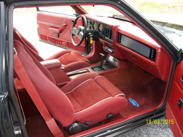 1986 Black Ford Mustang Hatchback