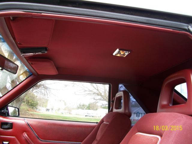 1986 Black Ford Mustang Hatchback