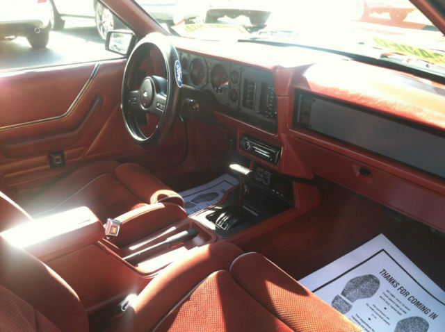 1986 Black Ford Mustang Hatchback