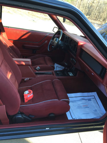 1986 Black Ford Mustang Hatchback