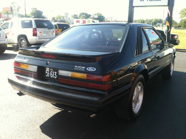 1986 Black Ford Mustang Hatchback