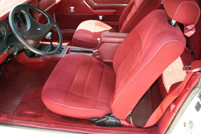 1986 White Ford Mustang Convertible