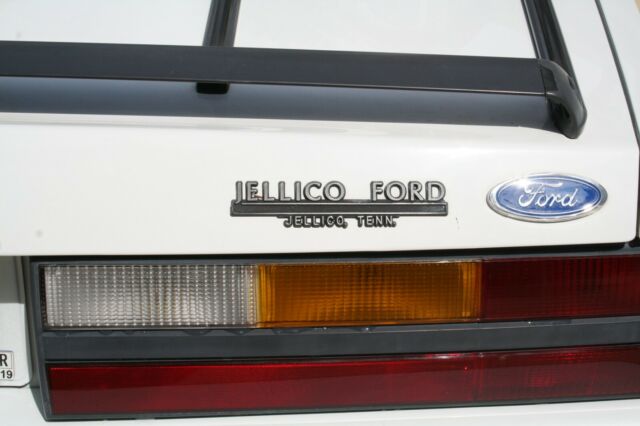 1986 White Ford Mustang Convertible