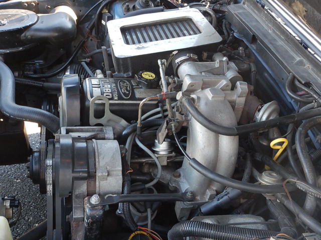 1986 Blue Ford Mustang Hatchback