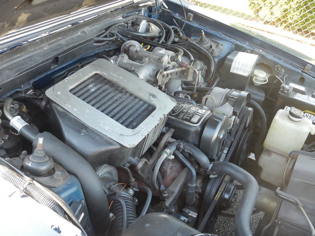 1986 Blue Ford Mustang Hatchback