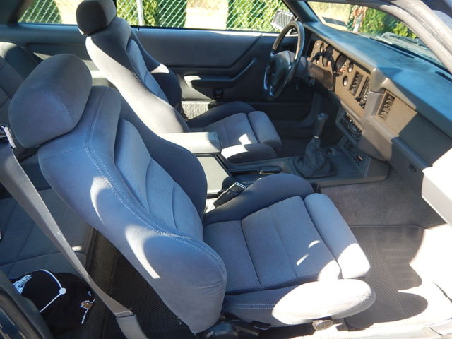 1986 Blue Ford Mustang Hatchback