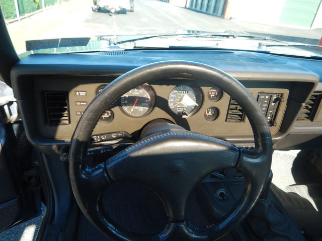 1986 Blue Ford Mustang Hatchback