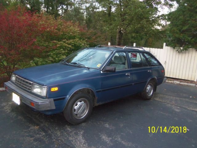 1986 Blue Nissan Sentra Hatchback