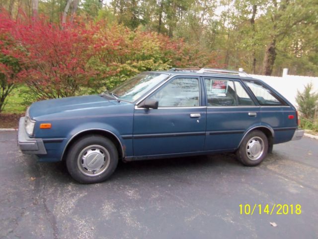1986 Blue Nissan Sentra Hatchback