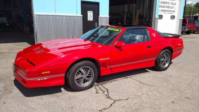 1986 Red Pontiac Trans Am Coupe