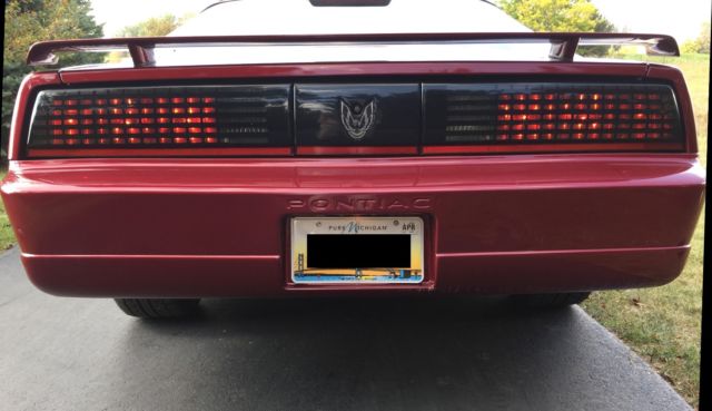 1986 Burgundy Pontiac Trans Am