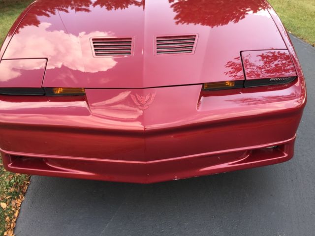 1986 Burgundy Pontiac Trans Am