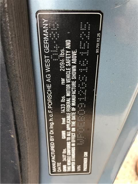 1986 -- Porsche 911 --