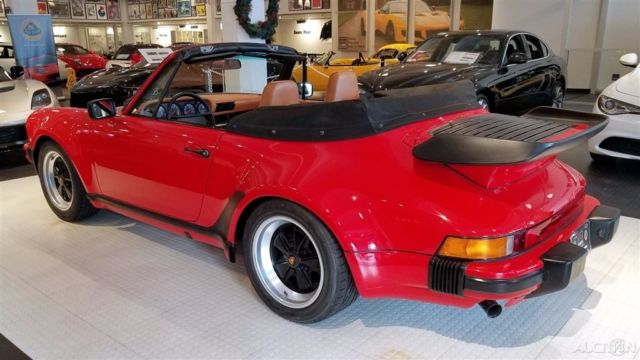 1986 Red Porsche 911 Convertible