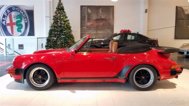 1986 Red Porsche 911 Convertible