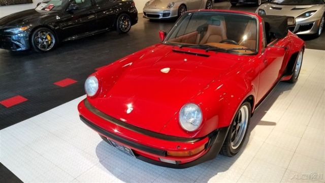 1986 Red Porsche 911 Convertible