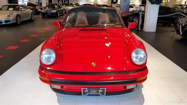 1986 Red Porsche 911 Convertible