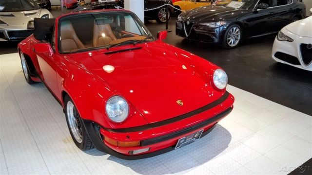 1986 Red Porsche 911 Convertible