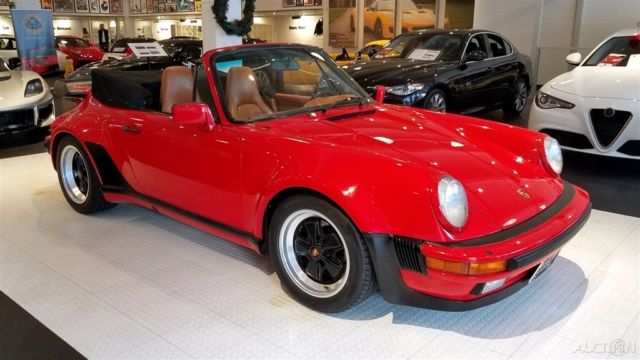 1986 Red Porsche 911 Convertible