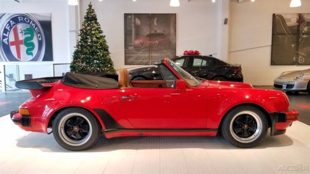 1986 Red Porsche 911 Convertible