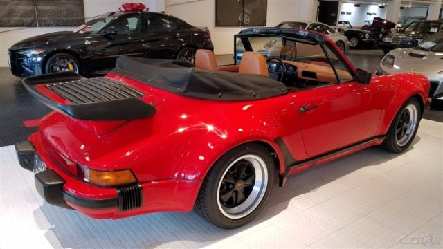 1986 Red Porsche 911 Convertible