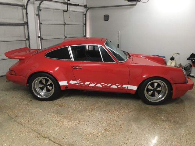 1986 Red Porsche 911 Coupe