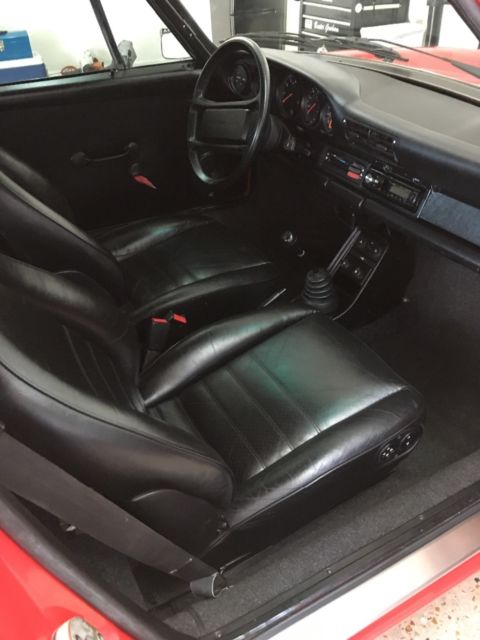 1986 Red Porsche 911 Coupe
